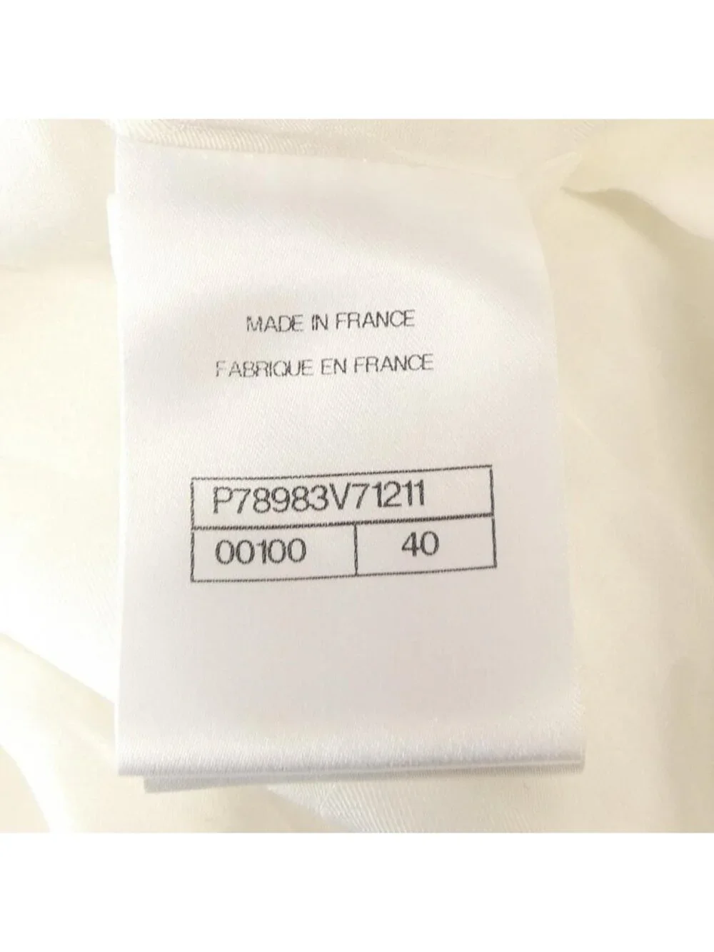Chanel Collarless Jacket White